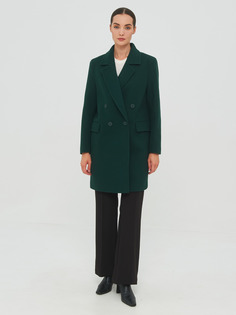 Пальто женское Sezalto 67285 зеленое 42 RU