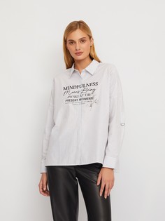 Рубашка женская Zolla 02411115917301S0 белая XL