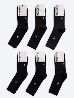Комплект носков мужских HappyFox HFET7000 черных 29-31, 6 пар