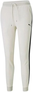 Спортивные брюки женские Puma Style Cat Sweatpants белые XS
