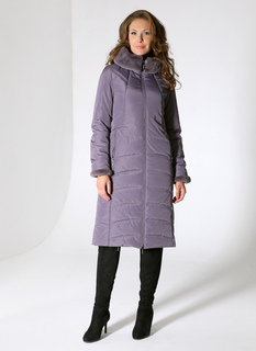Пальто женское Каляев 65351 фиолетовое 46 RU