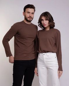 Лонгслив унисекс Uzcotton UZ-M-L коричневый 6XL