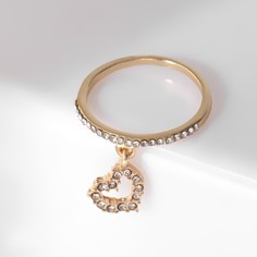 Кольцо из бижутерного сплава р. 18 Queen Fair 9340151, стразы