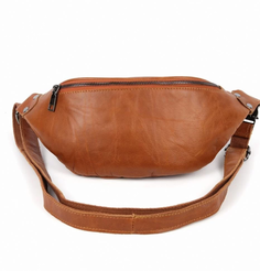 Мужская кожаная поясная сумка 2017 Елоу (133457) Fuzi House