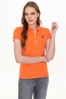 Футболка женская U.S. POLO Assn. G082SZ0110TP0122 оранжевая S