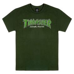 Футболка мужская Thrasher Brick зеленая XL