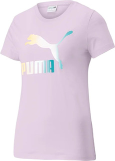 Футболка женская Puma Crystal G. Graphic Tee фиолетовая XS