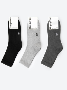 Комплект носков мужских HappyFox HFET10100NB разноцветных 29-31, 3 пары