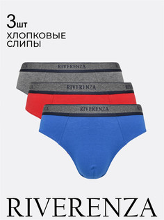 Комплект трусов мужских RIVERENZA 02SR/3 красных S, 3 шт.