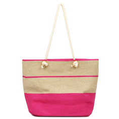 Пляжная сумка женская FABRETTI WFG1, бежевый/розовый