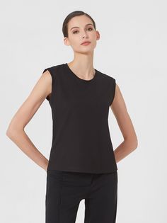 Топ женский Lo 14241001 черный 48 RU