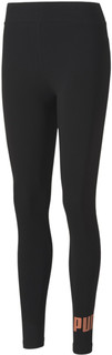 Леггинсы женские Puma Ess Logo Leggings Black-Nrgy Peach черные M