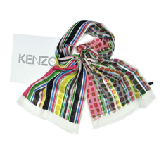 Шарф женский Kenzo 840437 разноцветный, 50х180 см