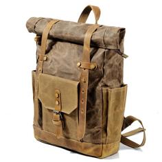 Рюкзак унисекс VEREZZO YK03 коричневый, 45x30x11 см