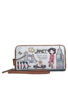 Кошелек женский JANET 41003jn LONDON коричневый