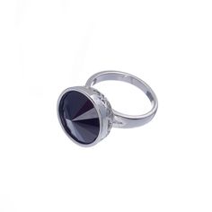 Кольцо из бижутерного сплава one size Moon Paris MRQ-23.12-084, кристалл
