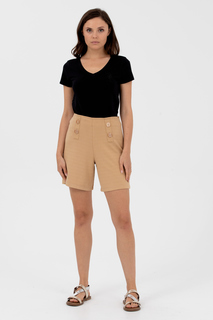Трикотажные шорты женские U.S. POLO Assn. G082SZ0OS0MELKE коричневые XL