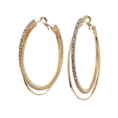 Серьги из бижутерного сплава Moon Paris MB-23.12-042, кристалл