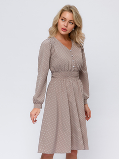 Платье женское 1001dress 0102908BG бежевое 58 RU