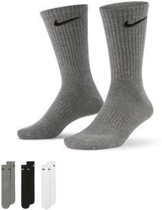 Комплект носков мужских Nike M Everyday Lightweight Crew Sock 3 P разноцветных S