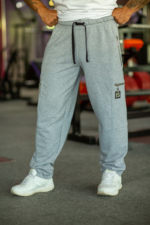 Спортивные брюки мужские INFERNO style Б-006-000 серые 4XL