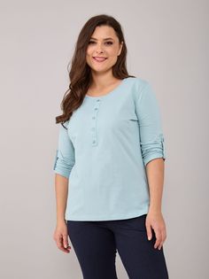 Лонгслив женский Алтекс LNK-005 бирюзовый 52 RU