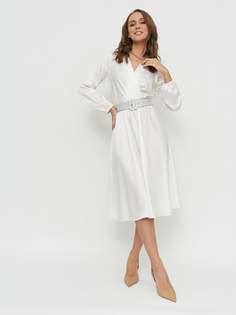 Платье женское BrandStoff BS20126 белое 54 RU