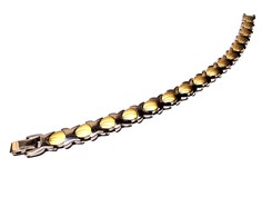 Браслет из стали р.21,5 STB-0149SG, магниты No Brand