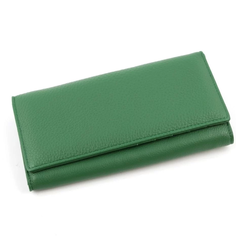 Большой женский кожаный кошелек 6095 Грин (134066) Fuzi House