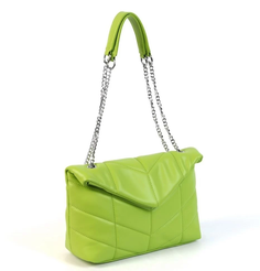 Женская стеганая сумка из эко кожи 6075 Грин (131577) Fuzi House