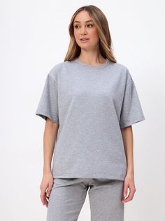 Футболка женская MOM №1 MOM-2151 серая XS