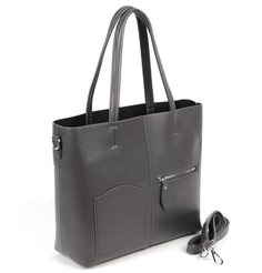 Женская сумка шоппер из эко кожи 8333-836 Грей Fuzi House