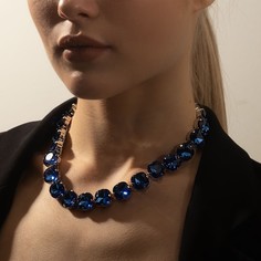 Колье из бижутерного сплава 34 см Queen Fair 7992684, стразы