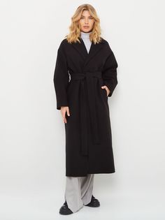 Пальто женское Giulia Rosetti 67115 черное 50 RU