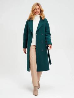 Пальто женское Giulia Rosetti 66655 зеленое 46 RU