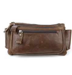 Мужская кожаная поясная сумка 2013 Д.Кофе (133437) Fuzi House