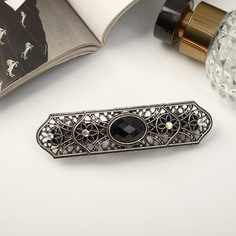 Заколка-автомат Queen Fair 9313887 серебристая, 1 шт
