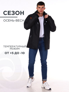 Куртка мужская CosmoTex Аура черная 104-108/182-188