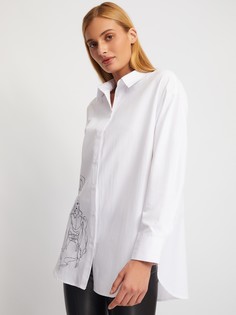 Рубашка женская Zolla 02411117Y21301A0 белая S