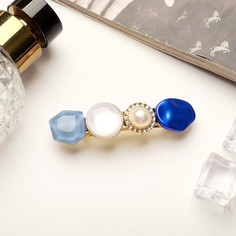 Заколка-автомат Queen Fair 5065361 синяя, 1 шт