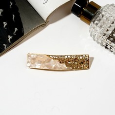 Заколка-автомат Queen Fair 4729709 золотистая, 1 шт