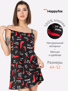 Ночная сорочка женская HappyFox HF3000MSP синяя 50 RU