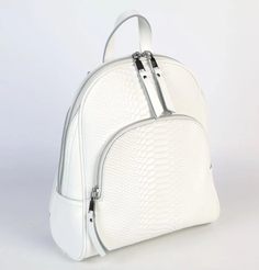 Женский кожаный рюкзак под змею K-1151-208YH Вайт (129891) Fuzi House