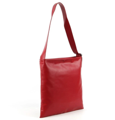 Женская плоская сумка хобо из эко кожи 8022 Ред (132500) Fuzi House