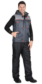 Жилет рабочий мужской СириуС 106527 серый 44/170-176