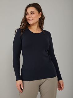 Лонгслив женский Алтекс LPR-006 синий 46 RU