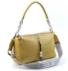Женская сумка через плечо из эко кожи 1022 815-115 Елоу (130757) Fuzi House