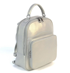 Женский кожаный рюкзак Ar-2081-208 Пеарл Сильвер (129909) Fuzi House