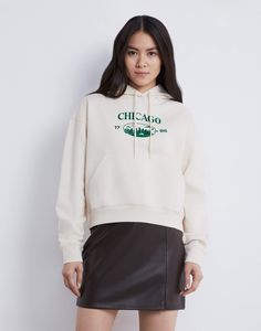 Худи женское Gloria Jeans GAC022229 бежевое M (44-46)