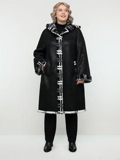 Дубленка женская ALEF 7241 черная 54 RU Алеф